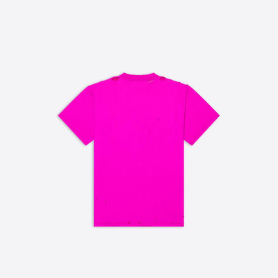 BALENCIAGA This Is Not Small Fit T-shirt in Pink/black outlook