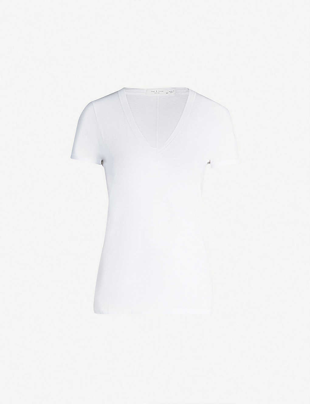 V-neck cotton-jersey t-shirt - 7