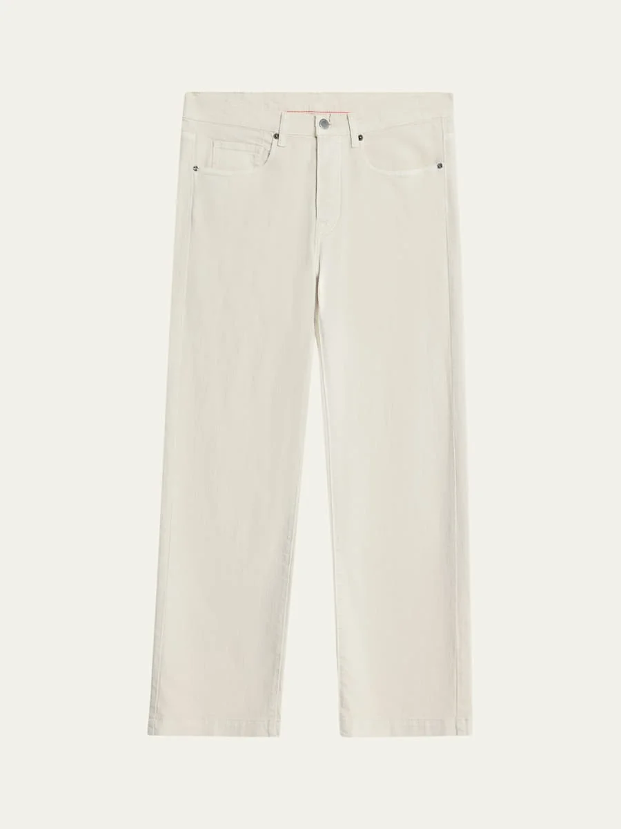 Men's Straight Fit Five-Pocket Pants - 1