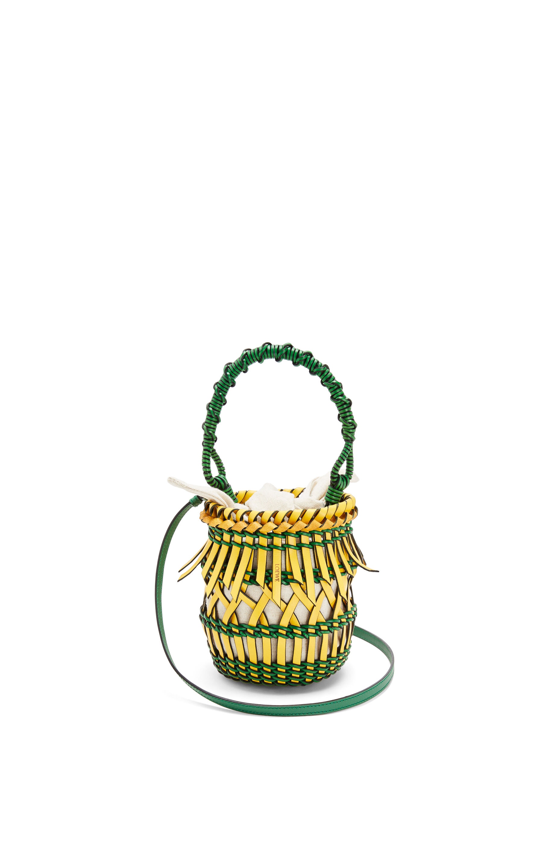 Small Fringes Bucket bag in calfskin - 1