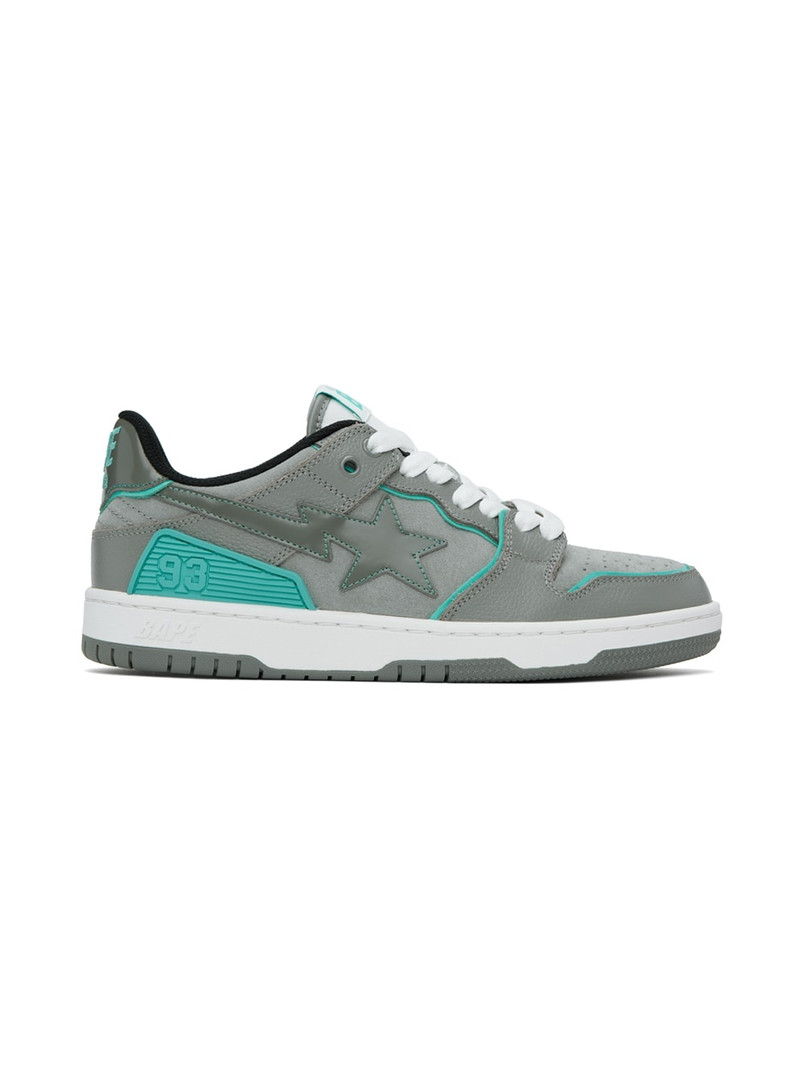 Gray & Blue Sk8 Sta #2 Sneakers - 1