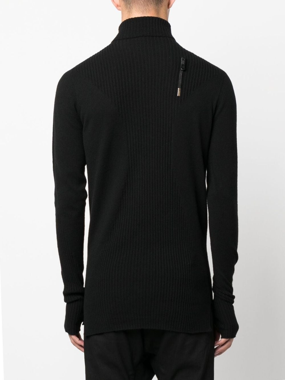 ribbed-detail cashmere sweatshirt - 4