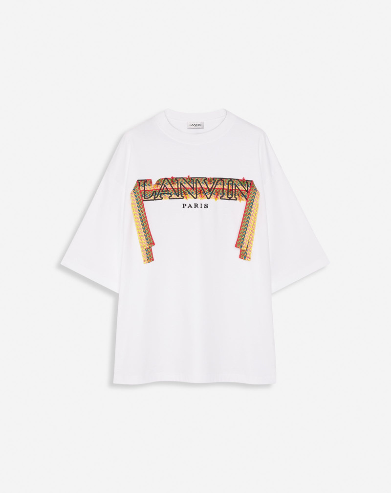OVERSIZED EMBROIDERED CURB LACE T-SHIRT 1