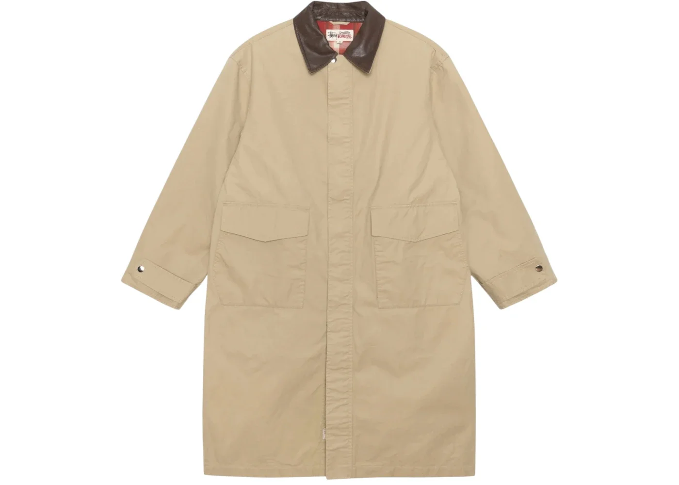 Stussy Duster Coat Khaki - 1