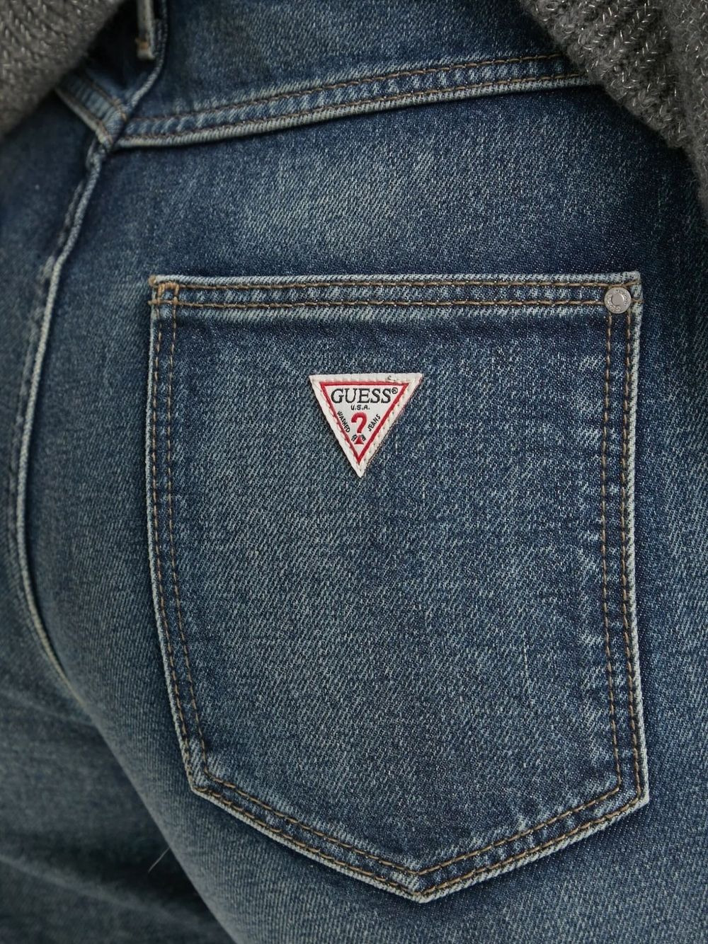 triangle-logo jeans - 3