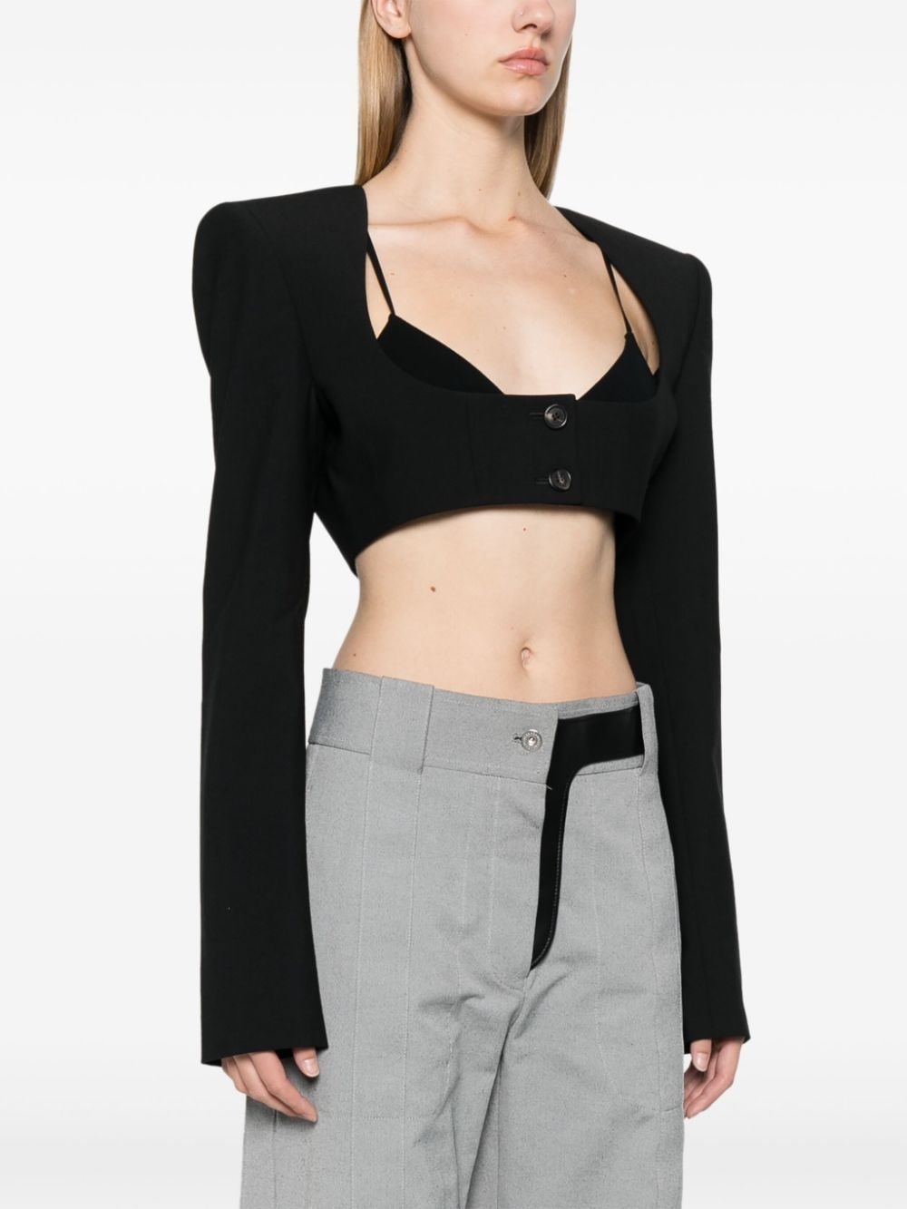 cropped jacket - 3