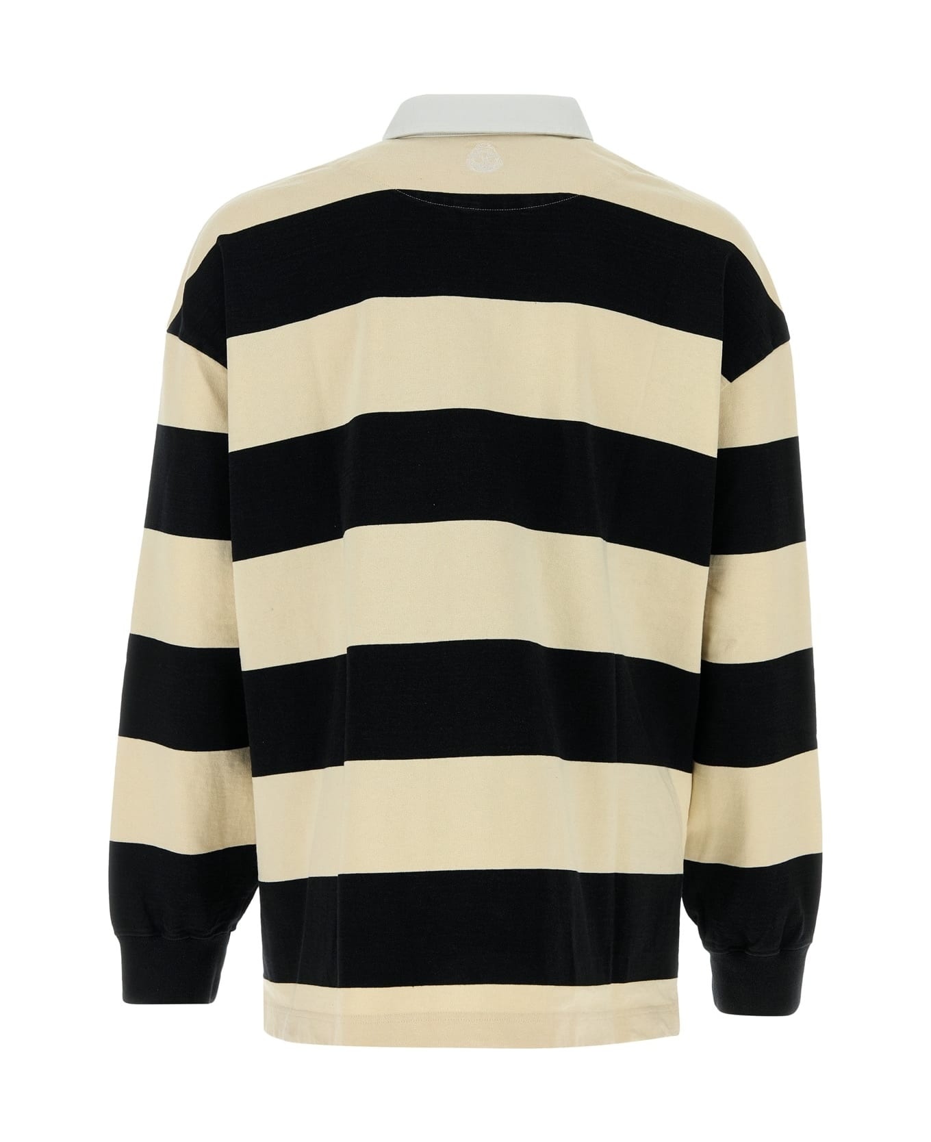 Embroidered Cotton Oversize Polo Shirt - 2