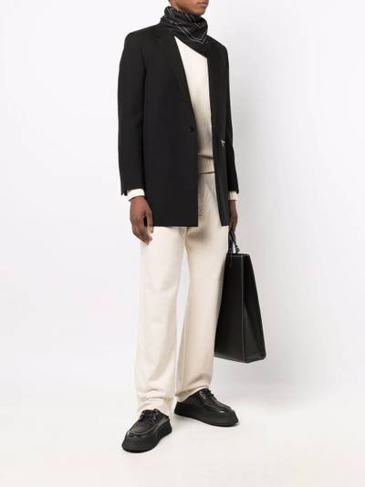 Jil Sander tailored single-breasted blazer outlook