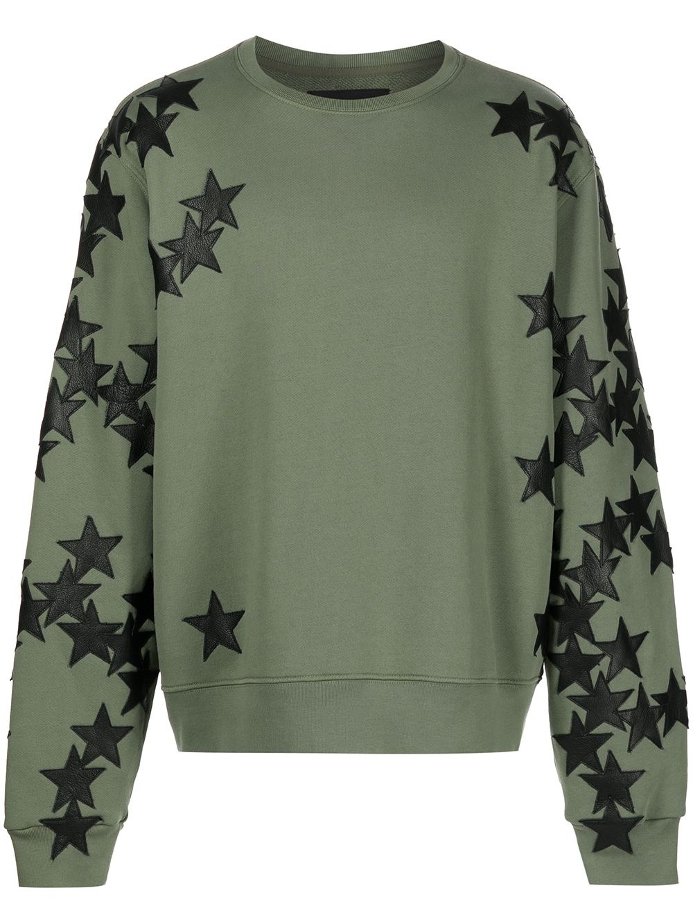 star-patch long-sleeve sweatshirt - 1