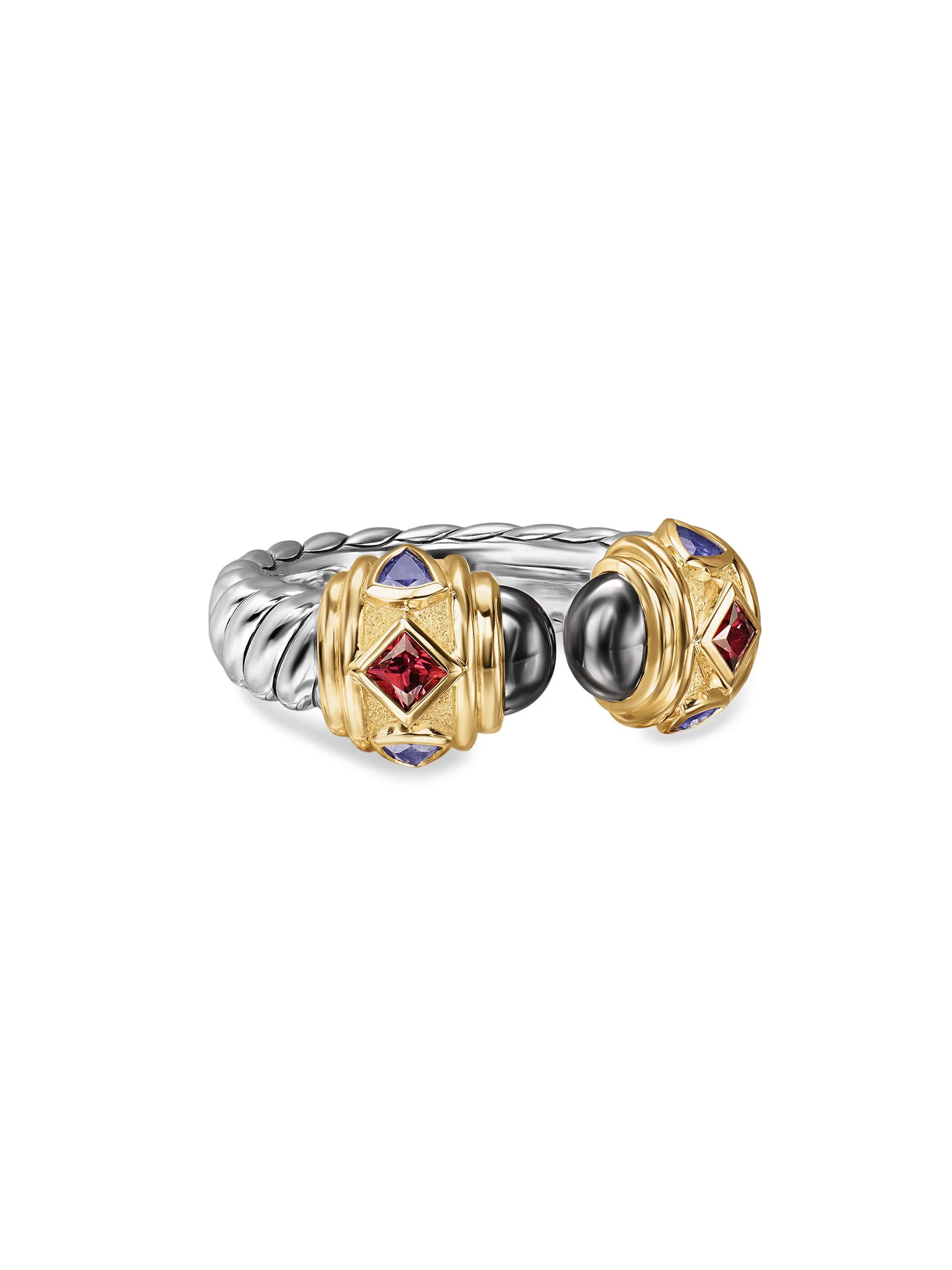 Women's Renaissance Color Ring in Sterling Silver - Hematine - 1