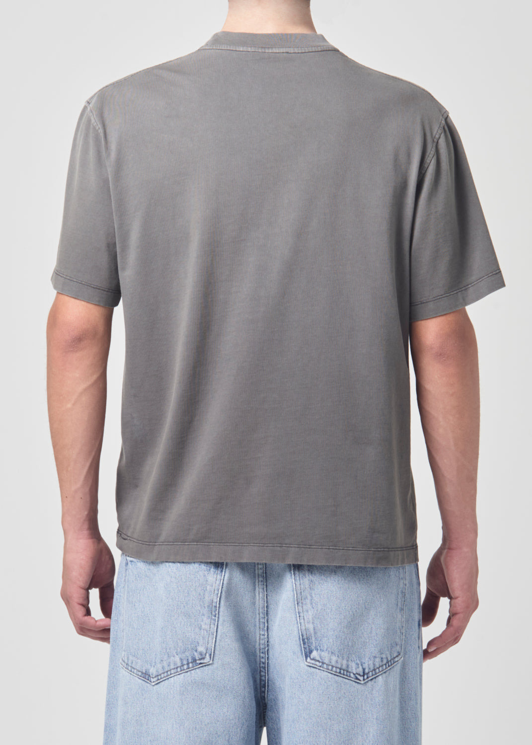 ASHA MOCK NECK TEE IN FLINT - 3