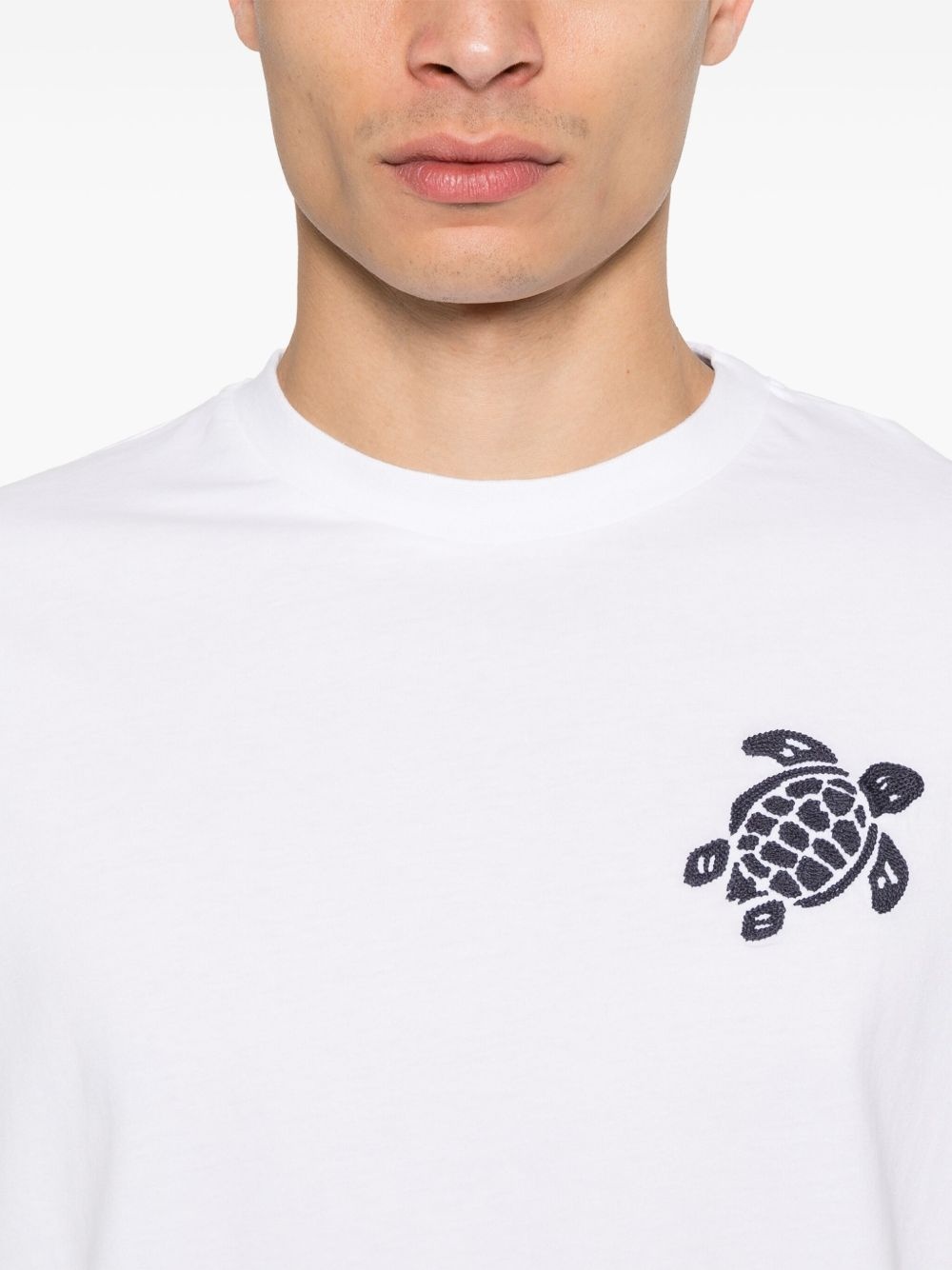logo-embroidered T-shirt - 4