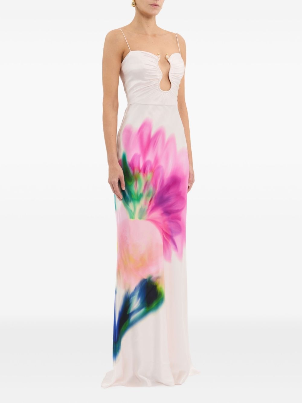 floral-print dress - 3