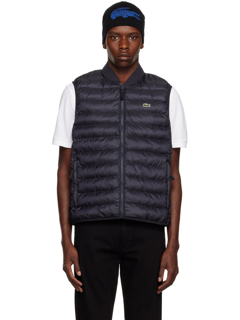 Navy Quilted Vest 1