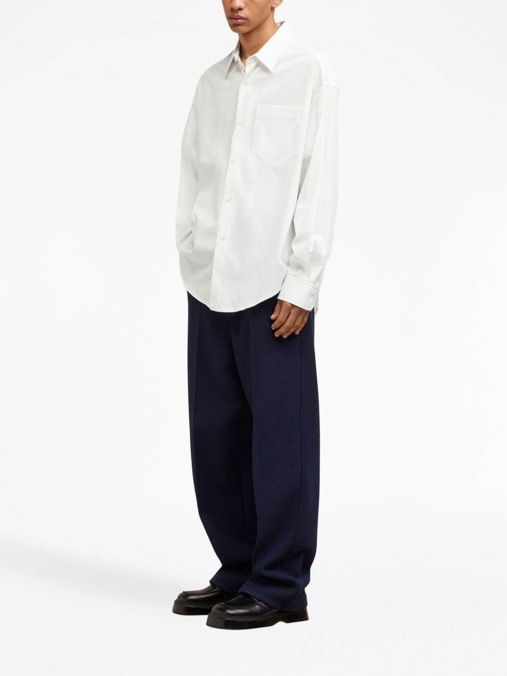 pocket long-sleeve cotton shirt - 2