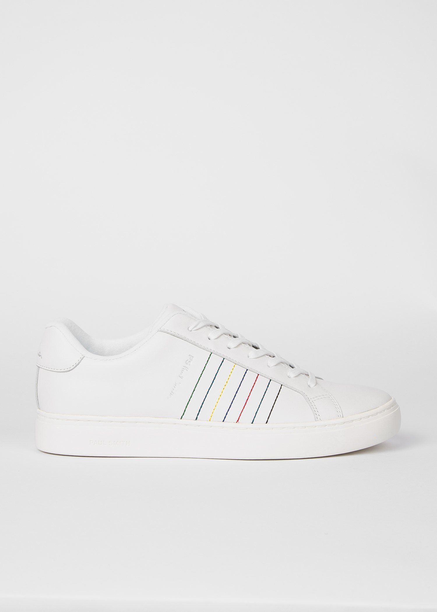 White 'Rex' Stitch 'Sports Stripe' Trainers - 1
