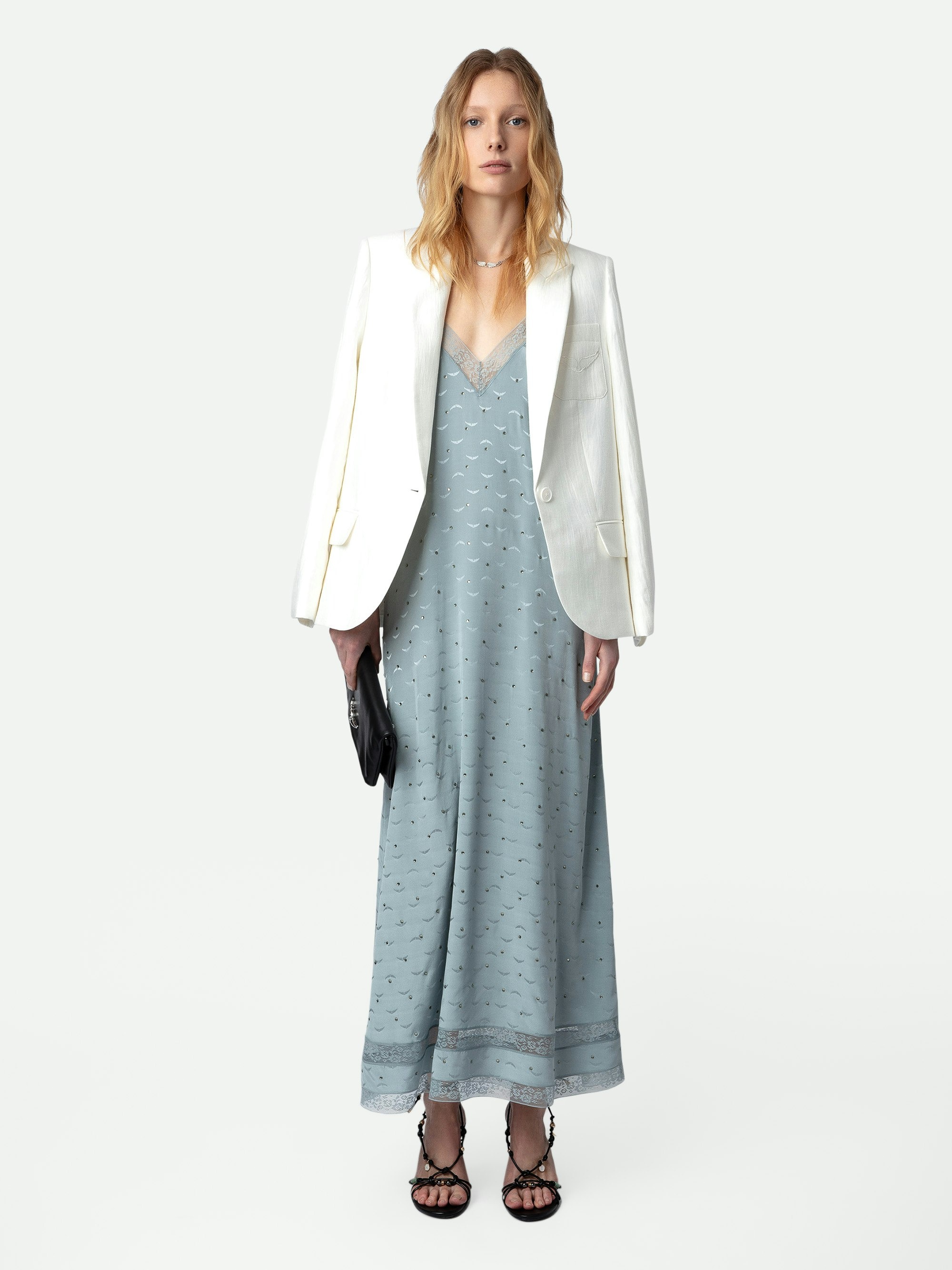 Reman Silk Jacquard Dress - 7