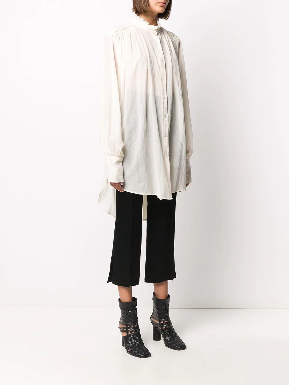 oversized blouson shirt - 3