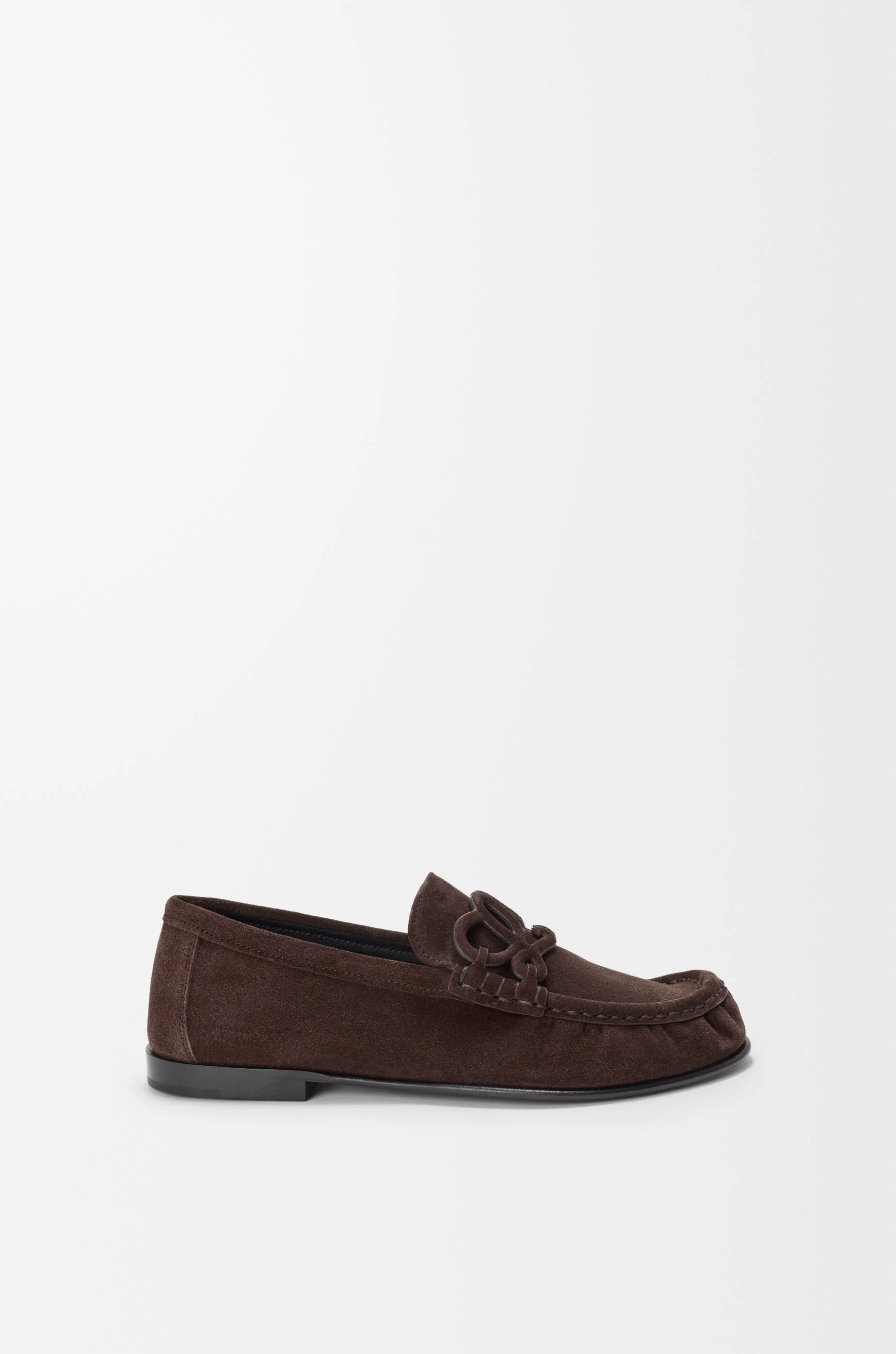 Double L loafer in suede calfskin - 1