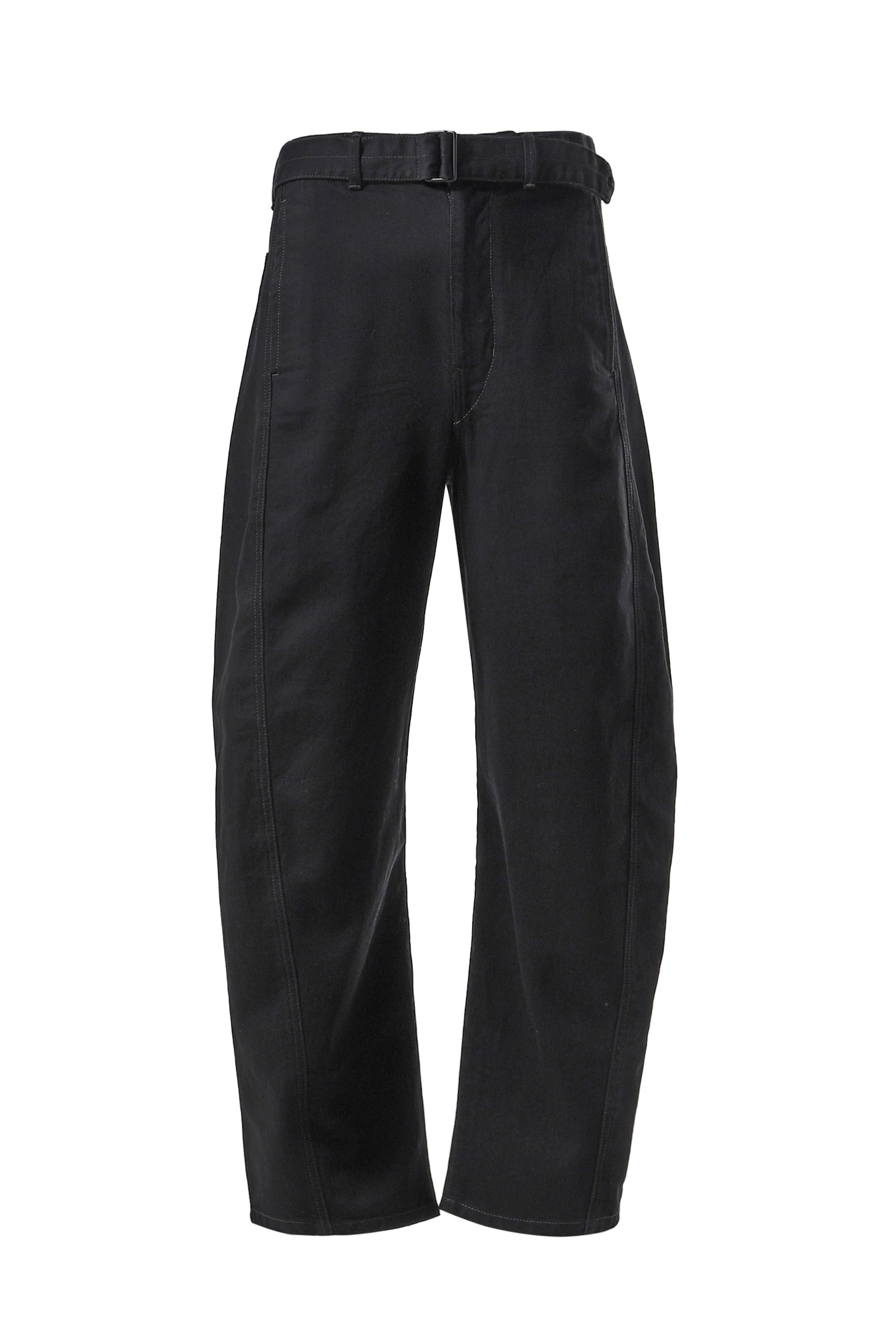 TWISTED BELTED PANTS / BLK - 5