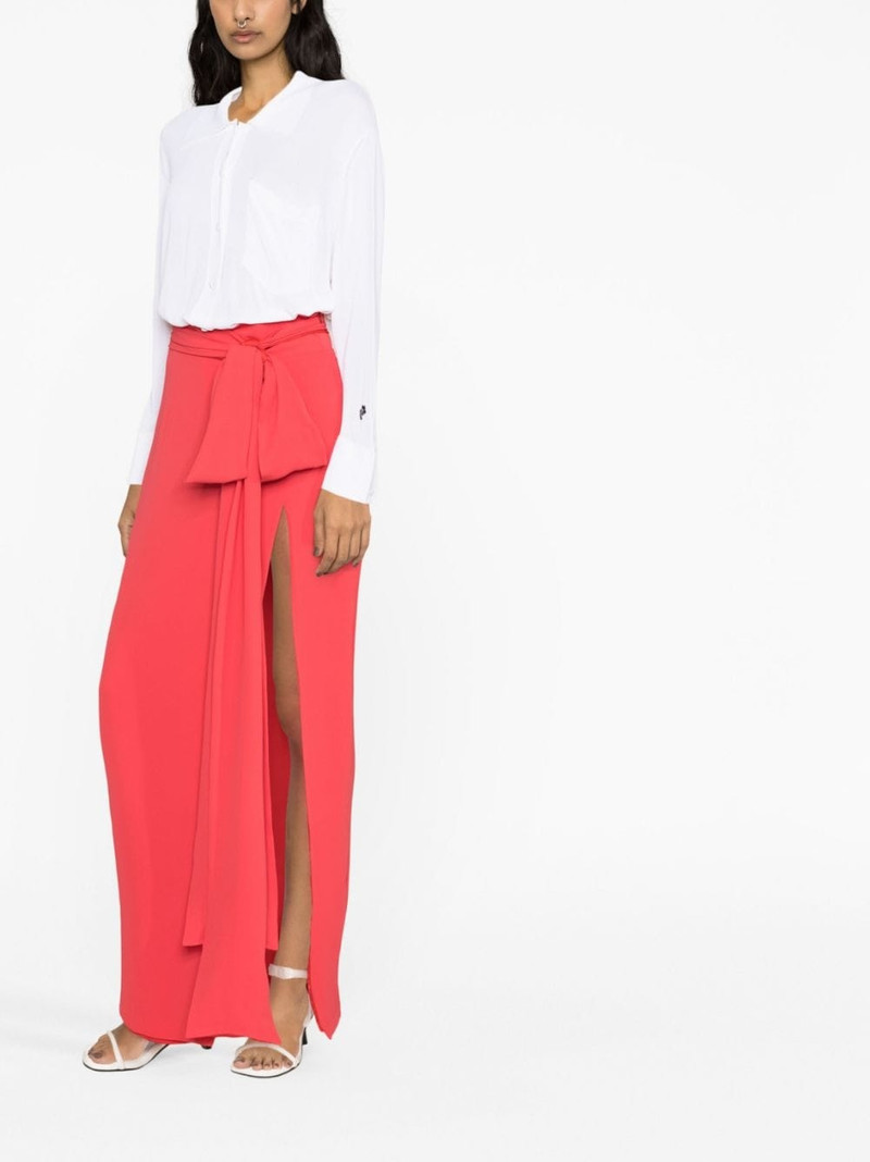 BERNADETTE Bruce tie-waist maxi skirt outlook