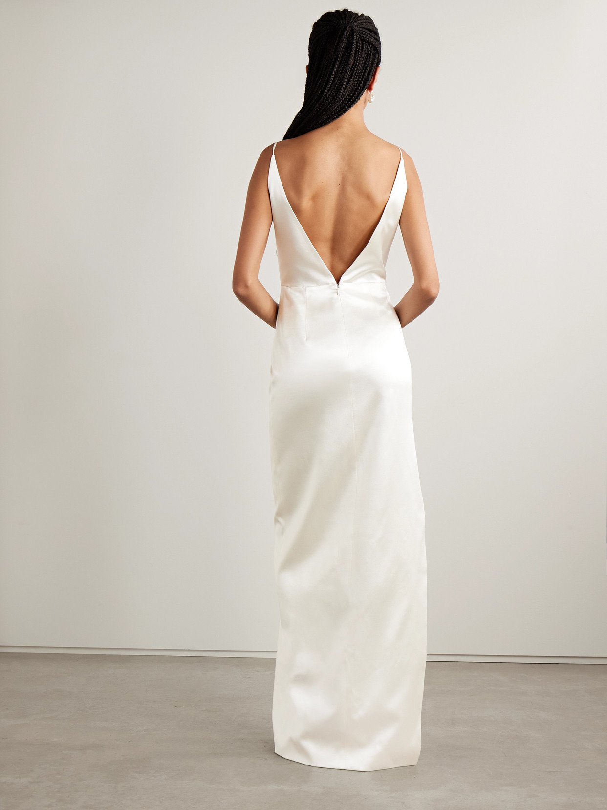 Emerson Silk And Wool-blend Satin Gown - 5