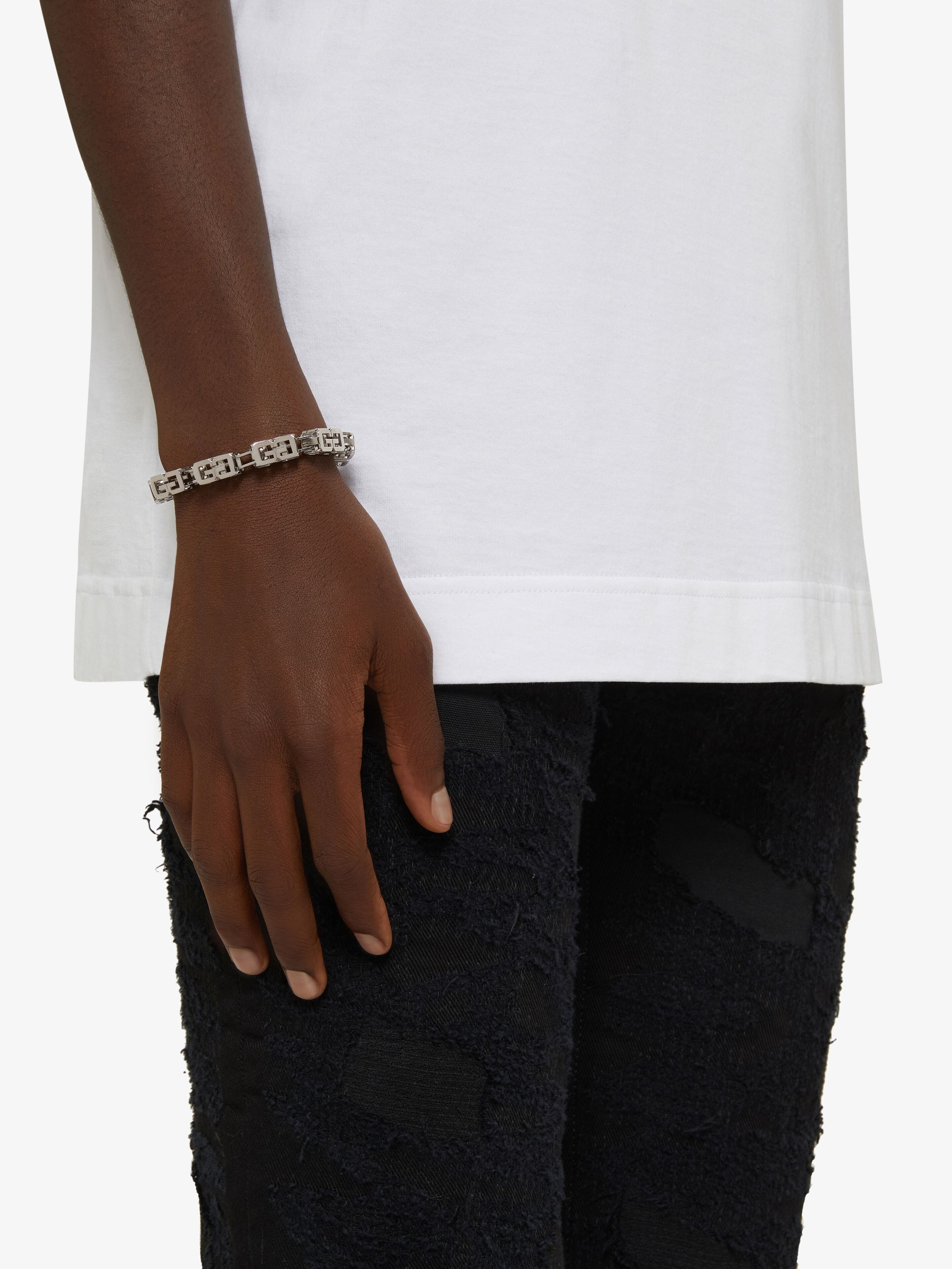 G CUBE BRACELET IN METAL - 4