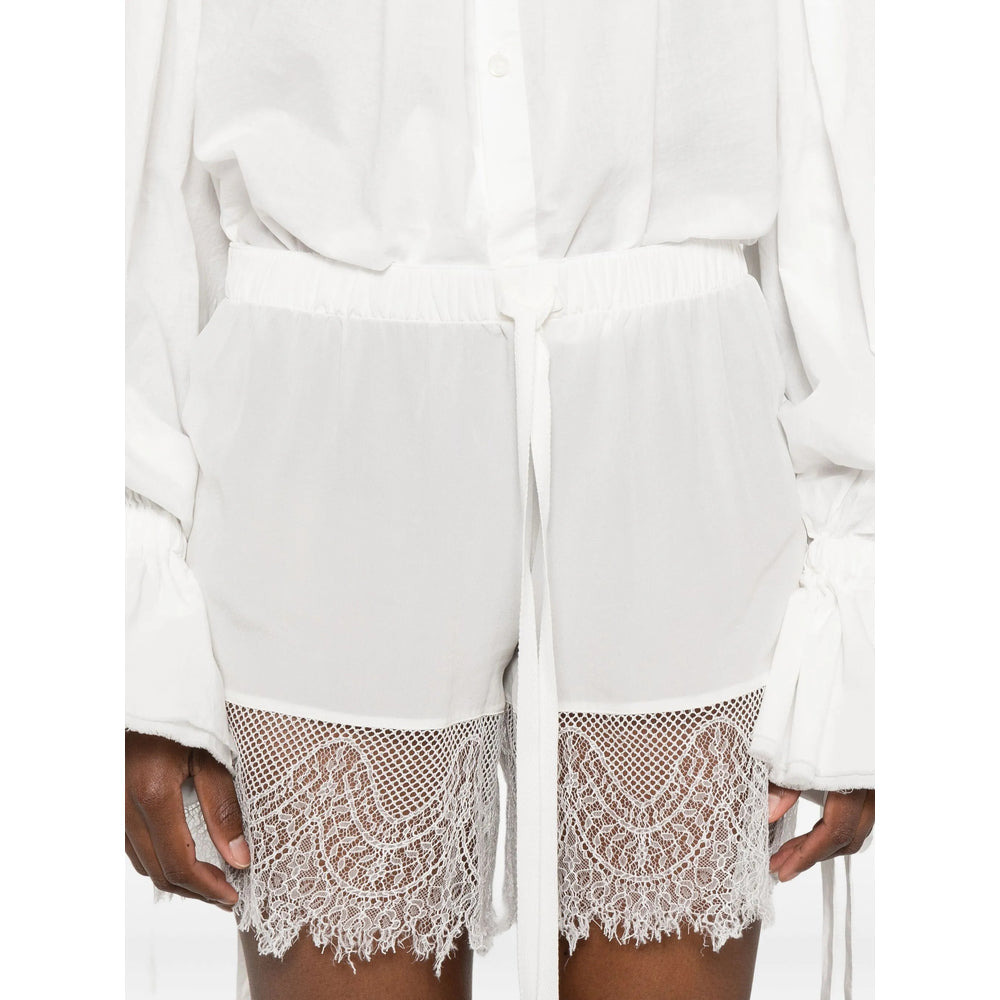 Ann Demeulemeester White Shorts - Short Shorts Women - 2