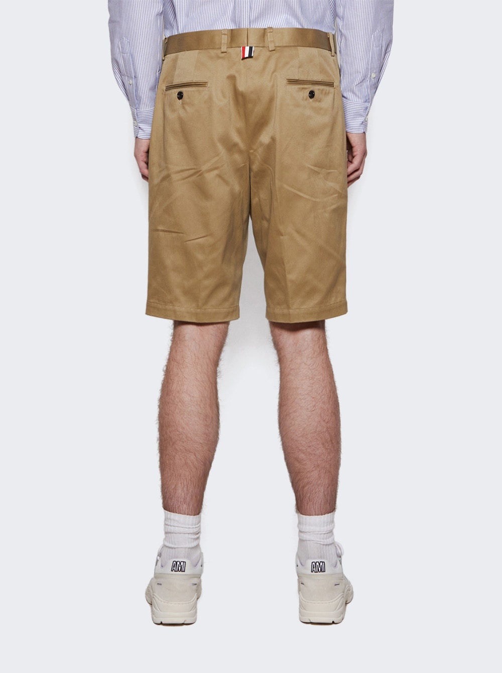 Cotton Twill Unconstructed Chino Shorts Camel - 5