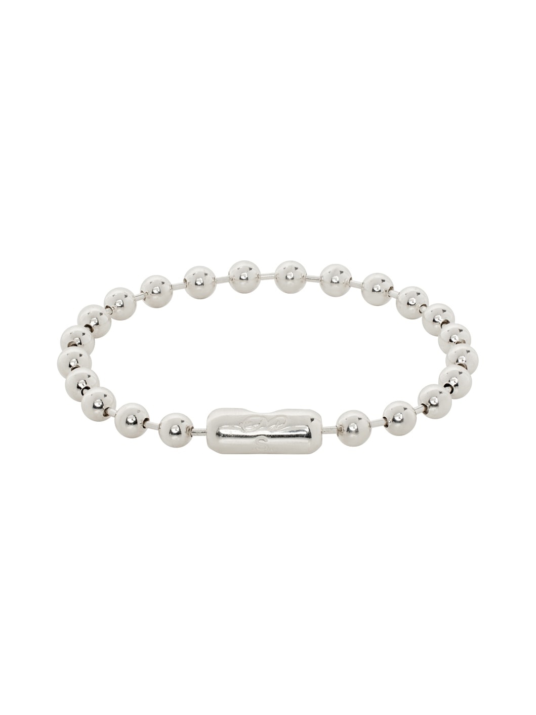 Silver Ball Chain L Regular Bracelet - 2