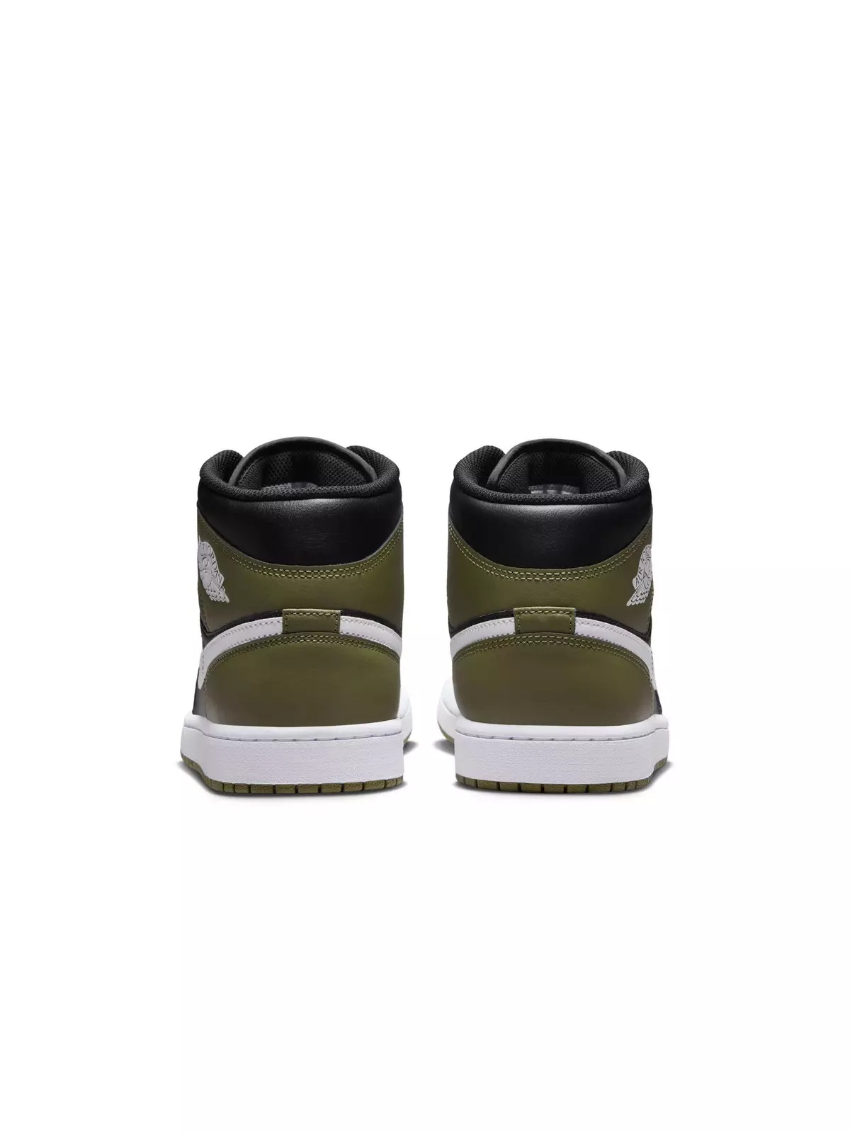 1 Mid "Black/White/Medium Olive/Sail" Men's Shoe - 6