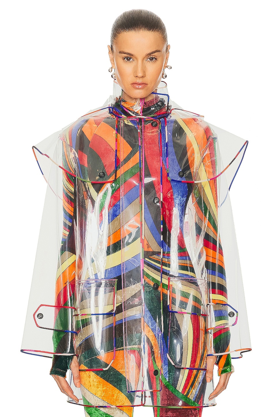 Transparent Polyurethane Raincoat - 1