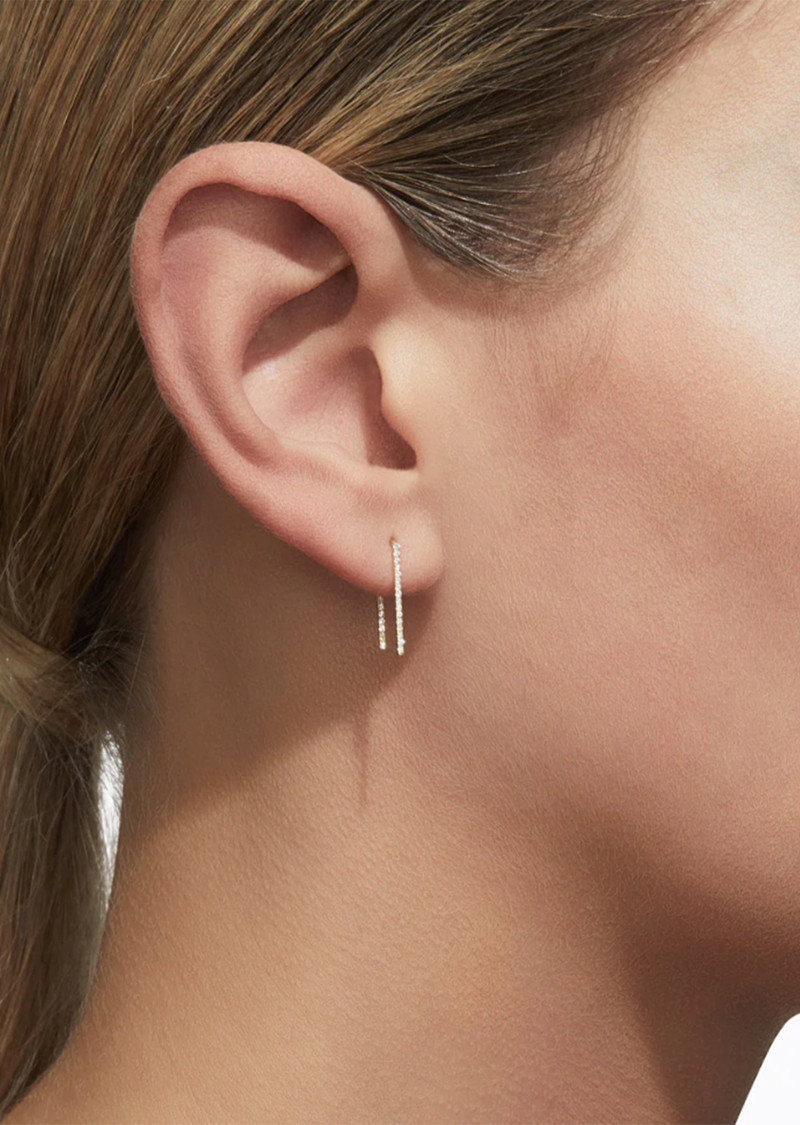 SHIHARA Diamond Post Earring 0202 outlook