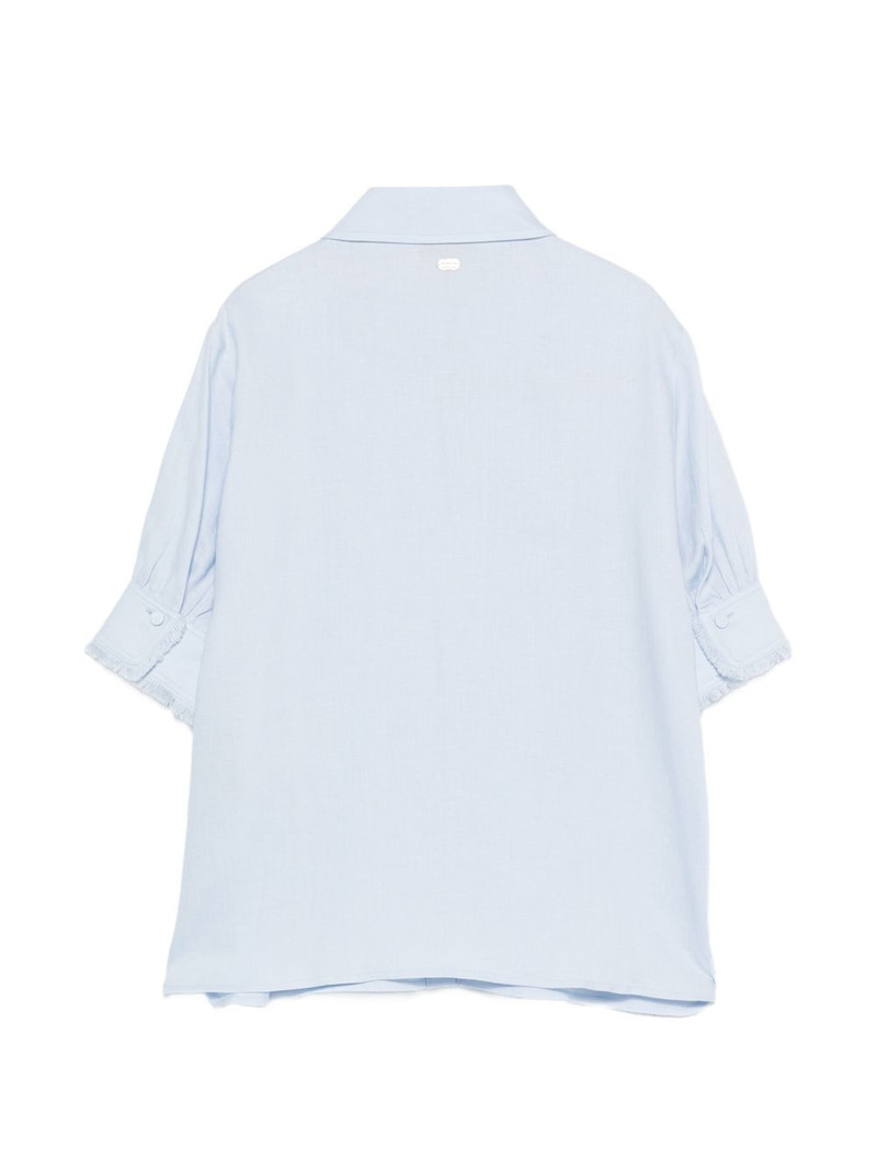 AGNONA fringed-detail shirt outlook