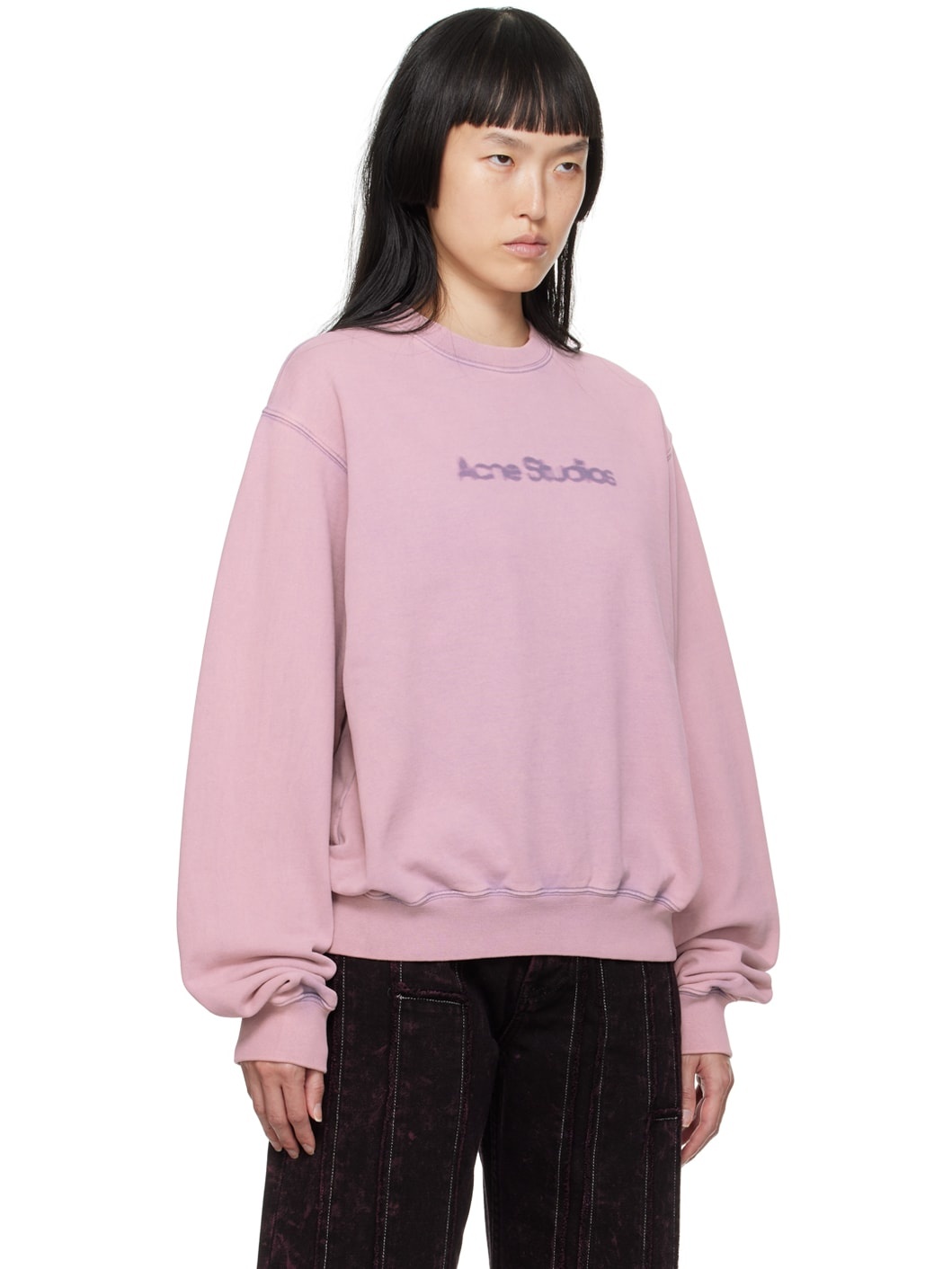 Pink Blurred Sweatshirt - 2