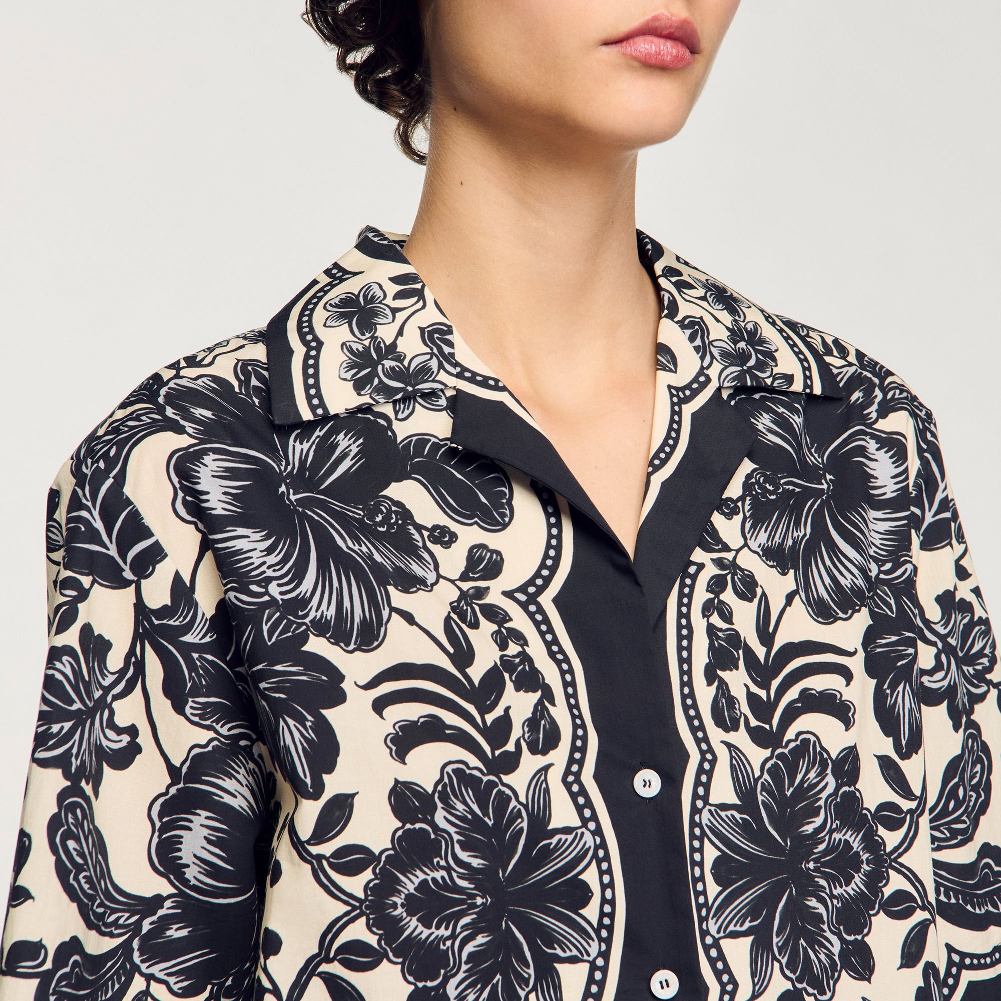 FLORAL MOTIF SHIRT - 3