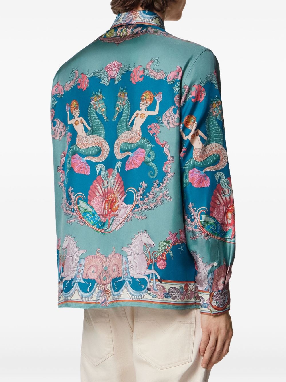 Coral Theatre silk shirt - 4