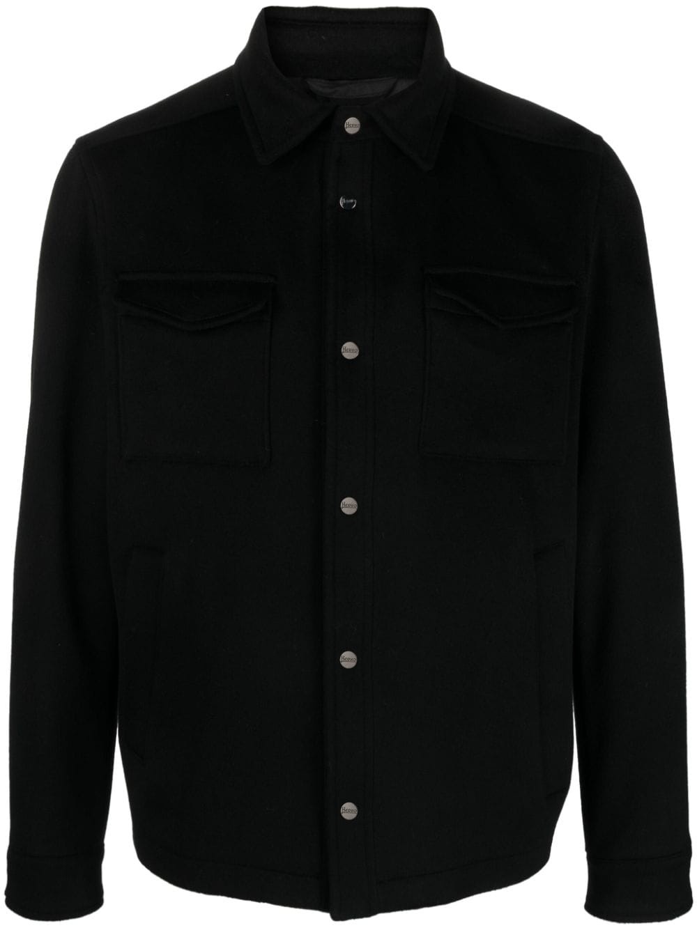 button-up shirt jacket - 1