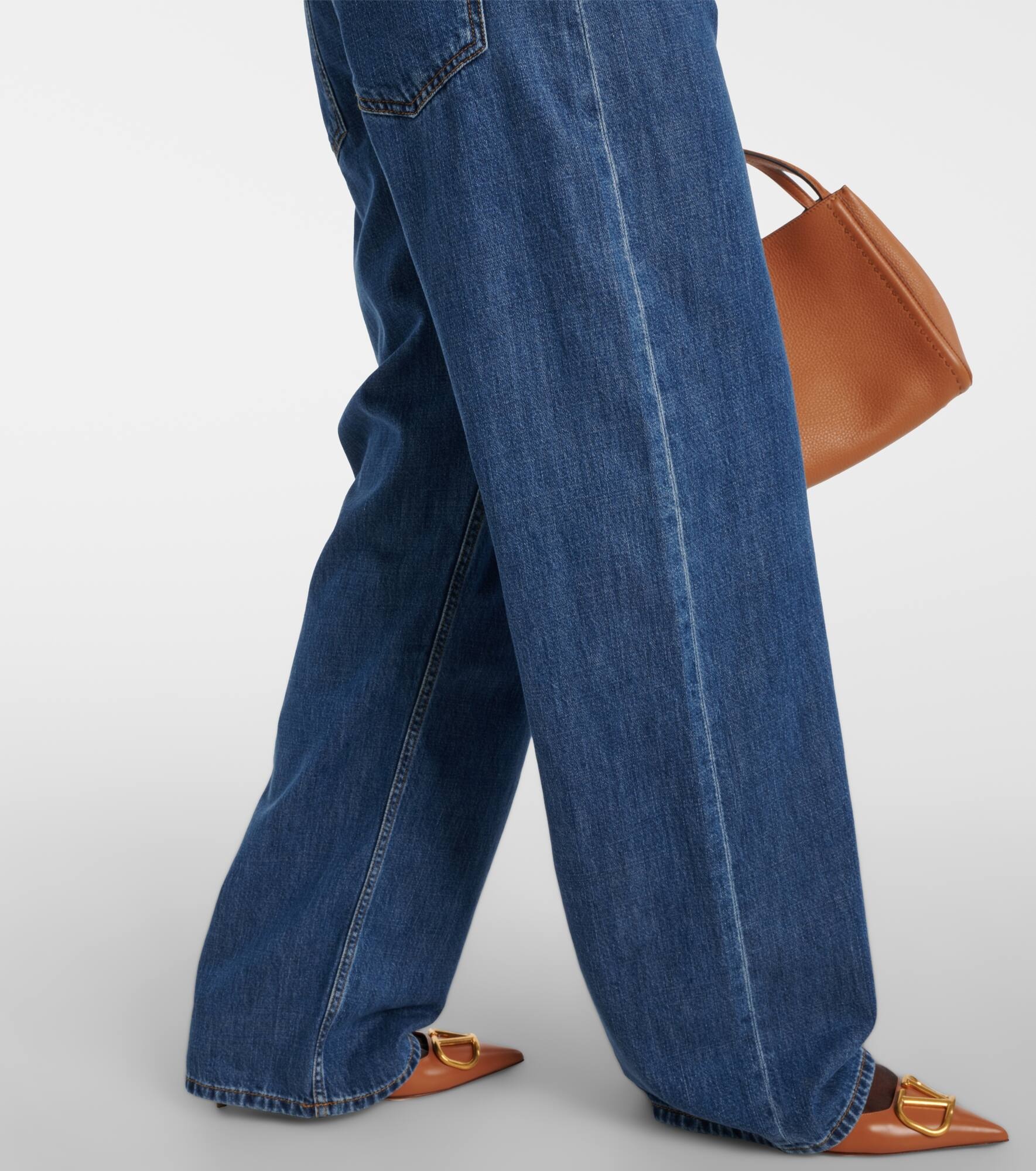 High-rise wide-leg jeans - 5