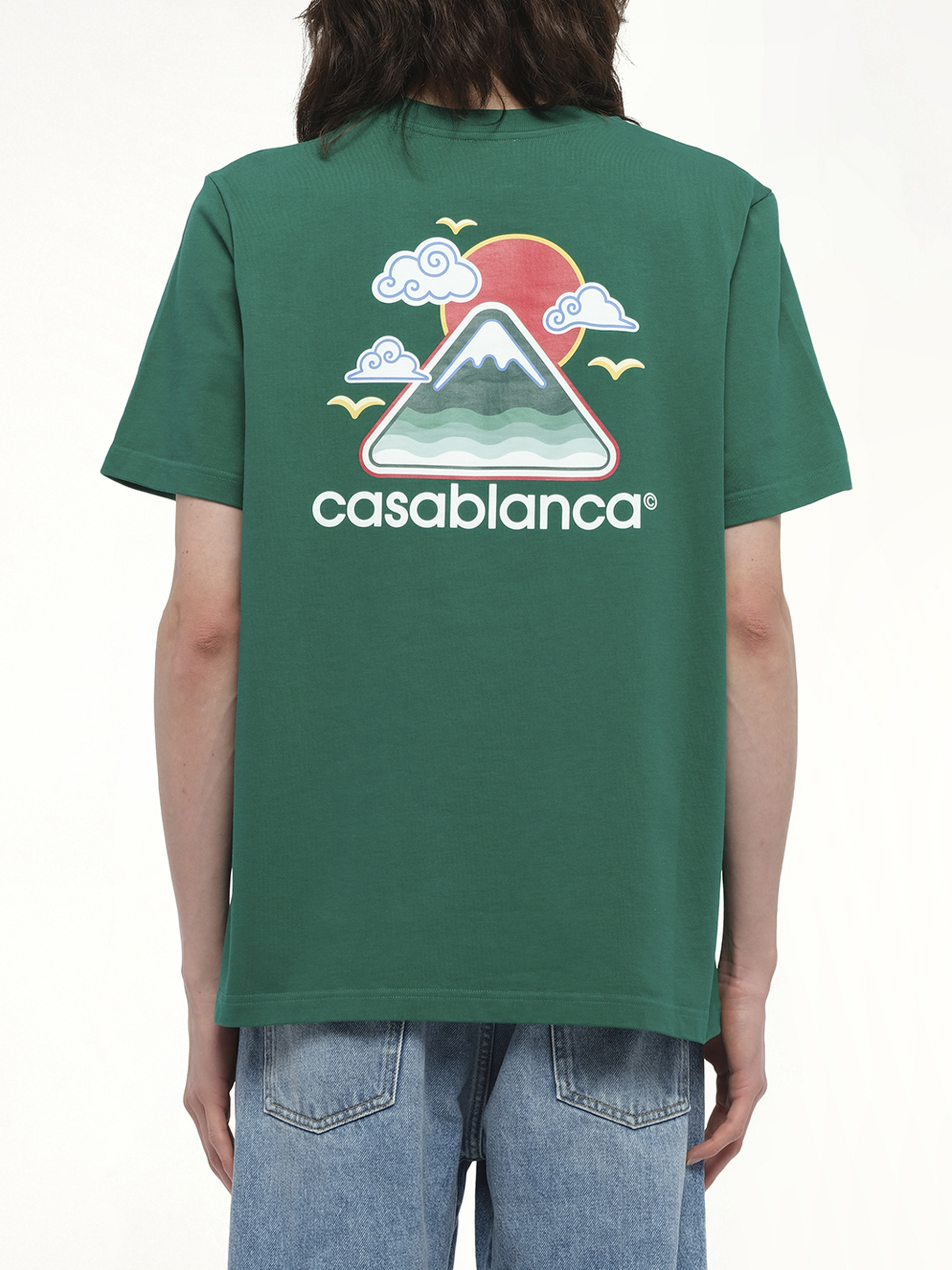 Montagne Ondulee T-Shirt in Green - 6