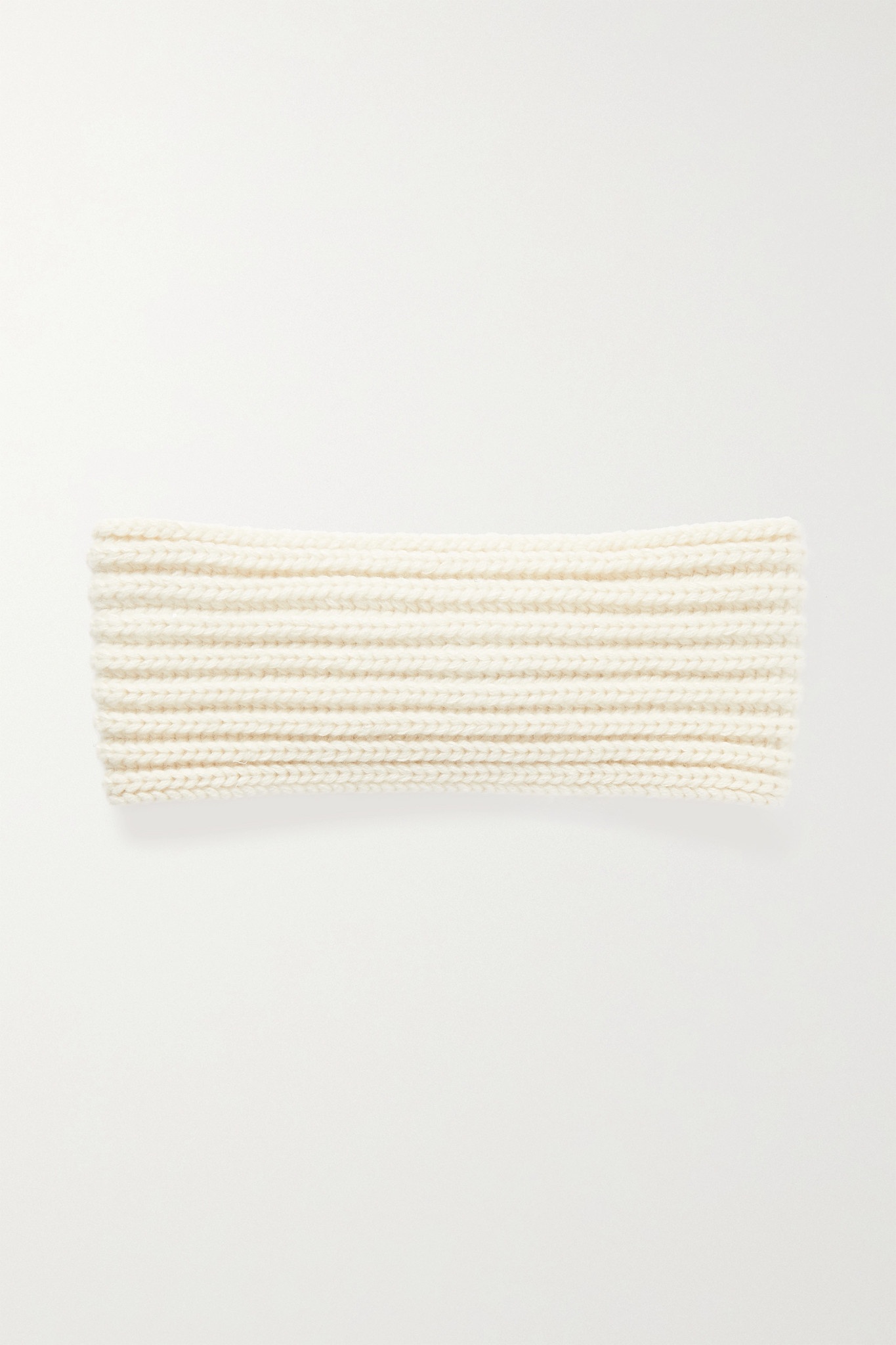 Sequin-embellished ribbed cashmere headband - 1