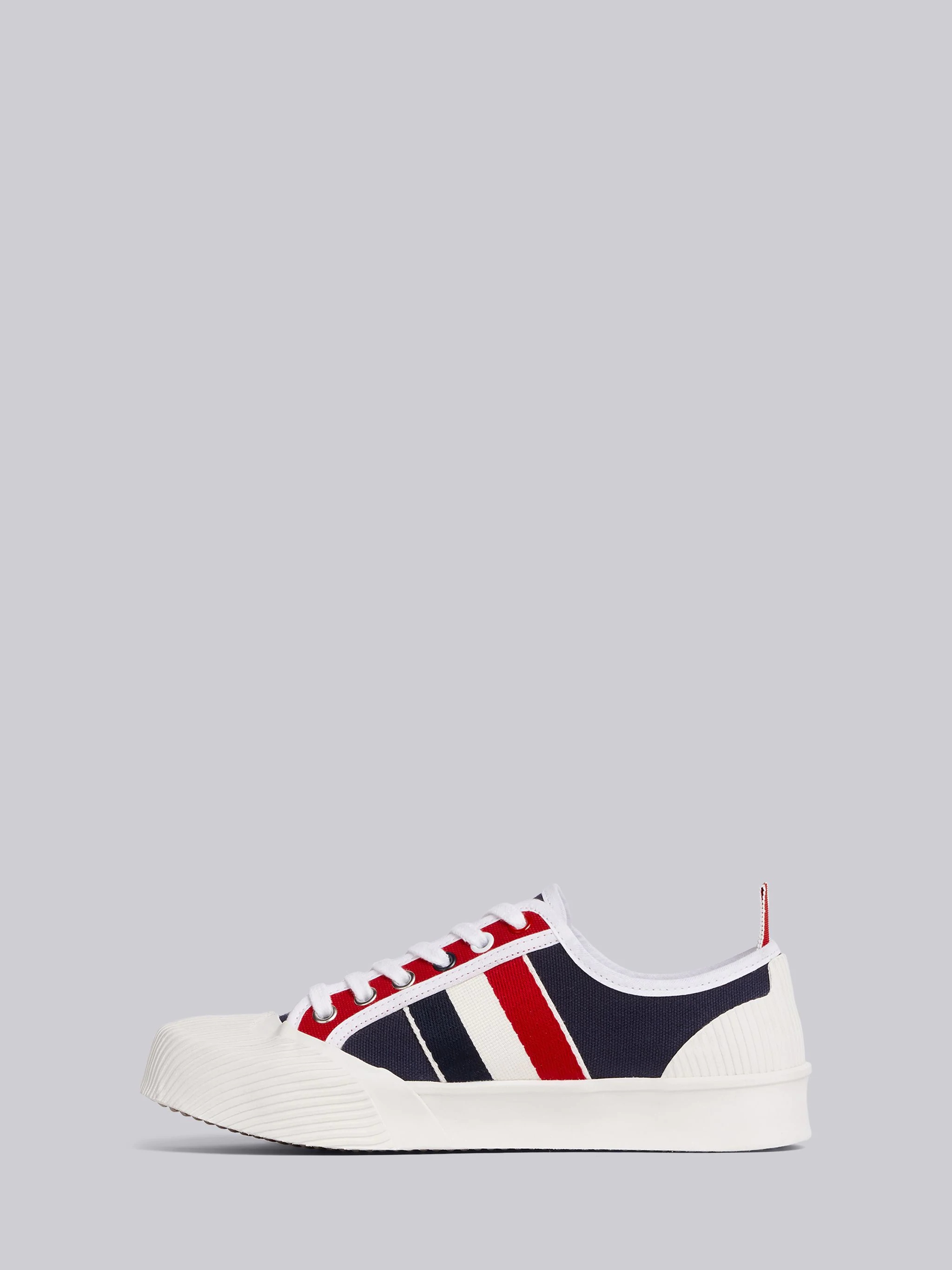 RWB-stripe low-top sneakers - 3