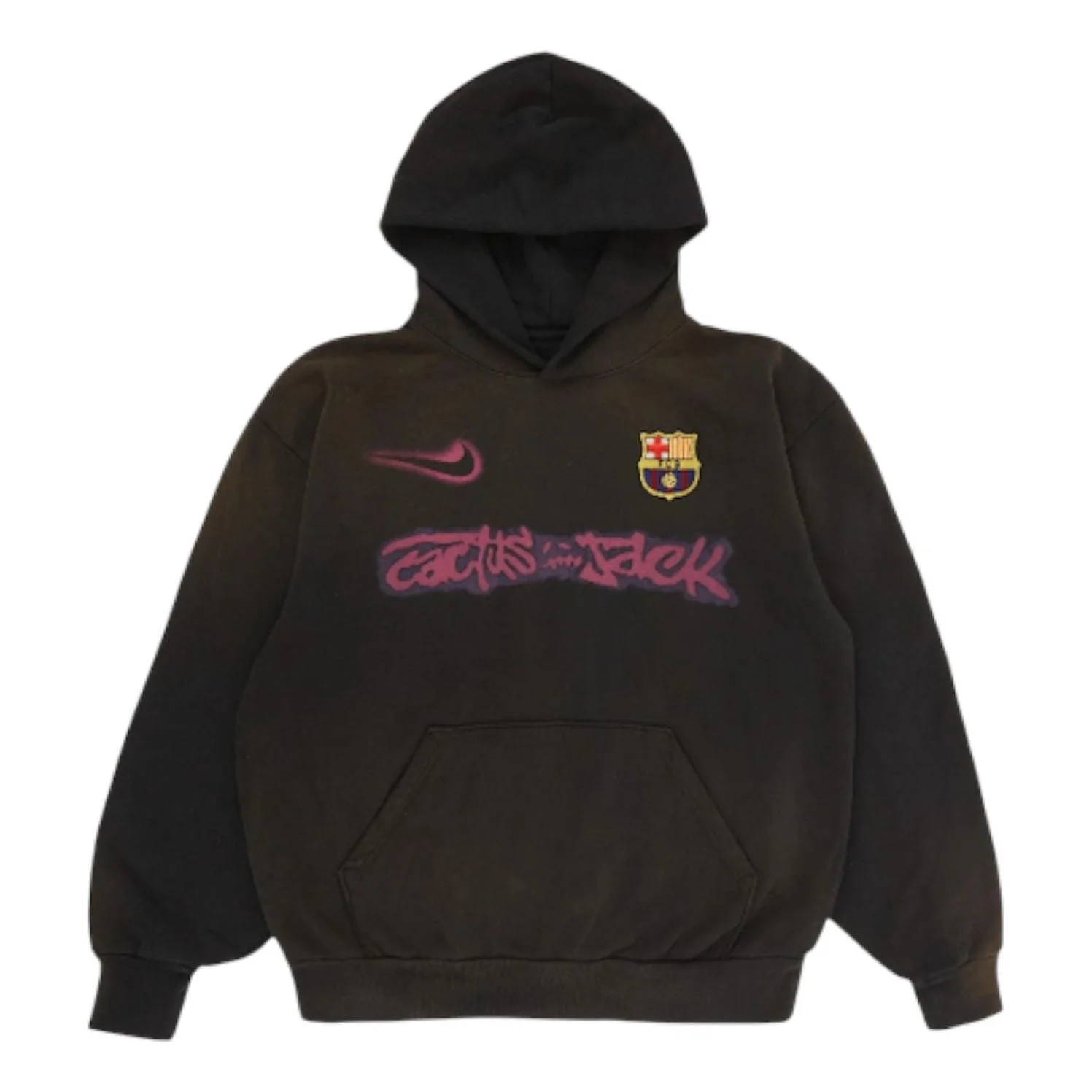 Nike FC Barcelona x Cactus Jack Spray Logo Hoodie 'Black' FQCJ-HS01 - 1