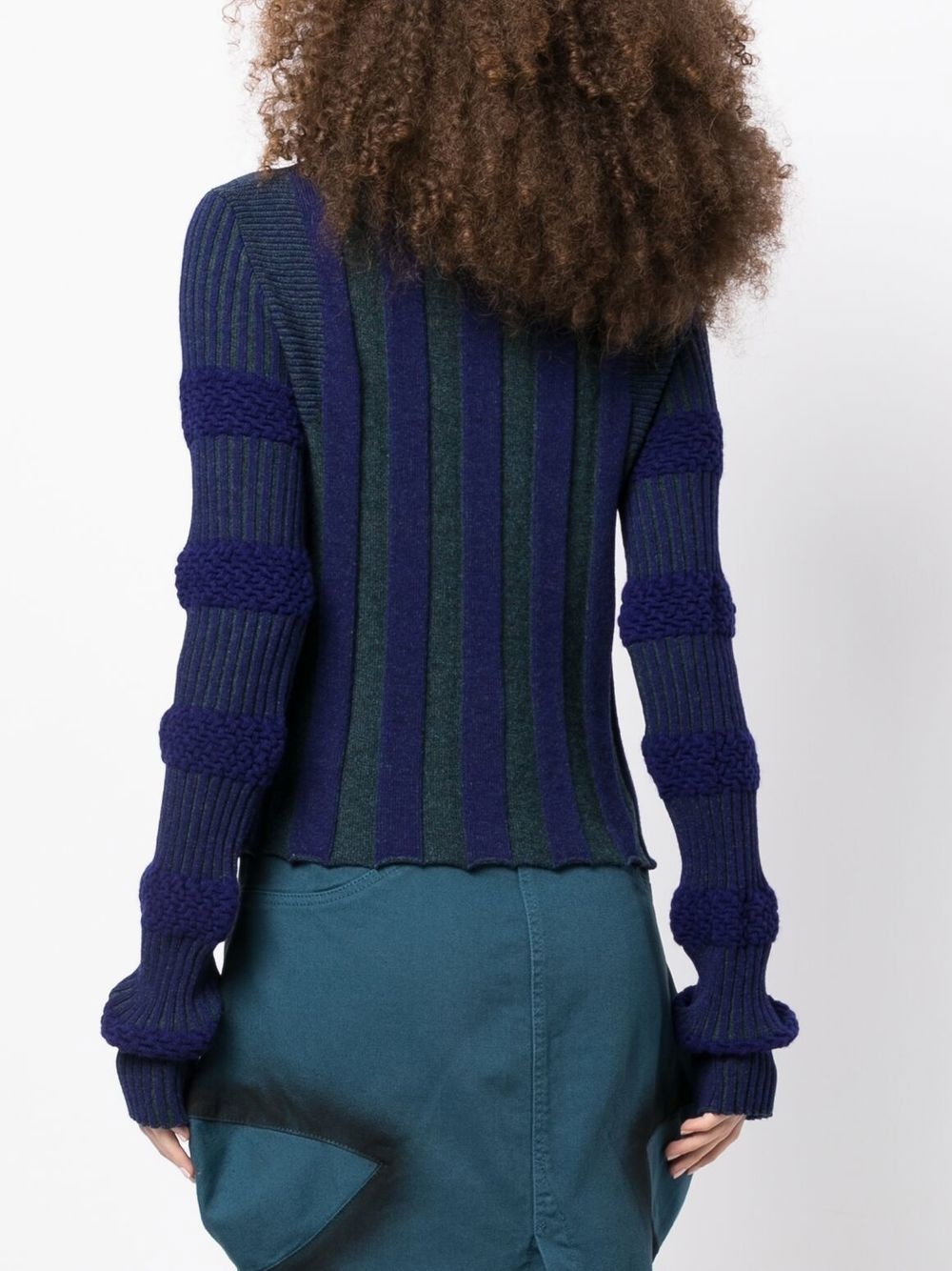 ribbed-knit long-sleeve jumper - 4
