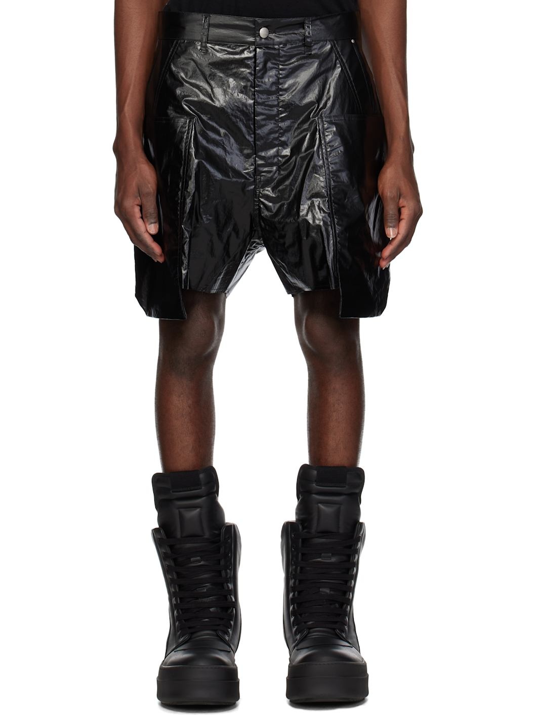 Black Hollywood Stefan Cargo Shorts - 1