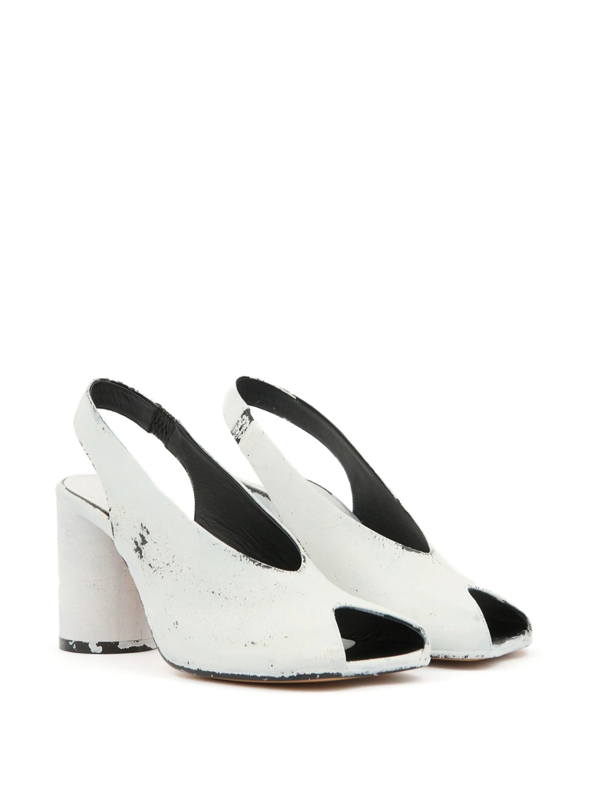 Painterly-print Slingback Sandals - 3