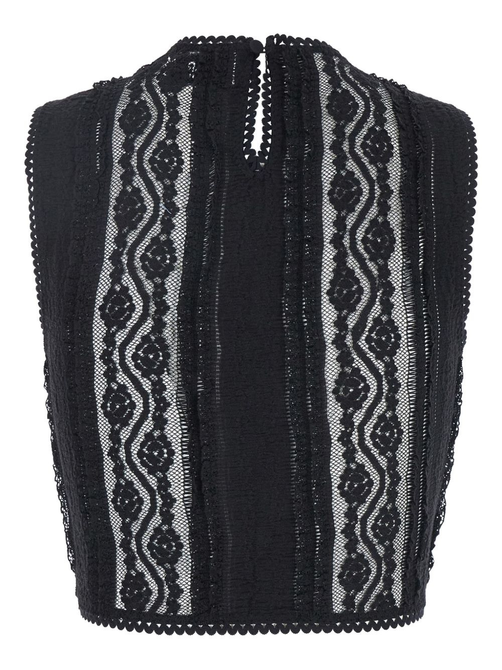 Asteria lace-detail top - 2