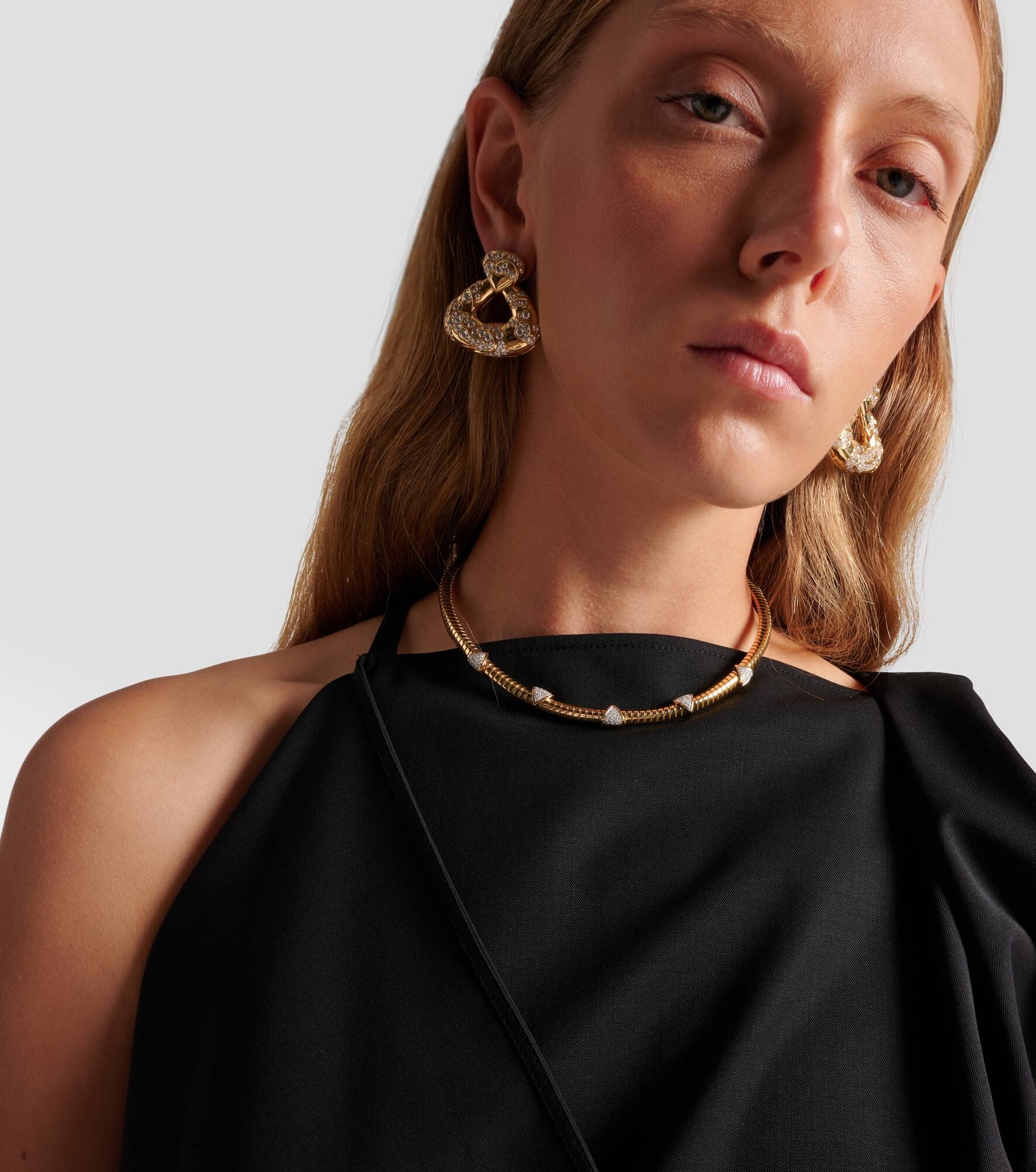 Trisolina 18kt gold necklace with diamonds - 3