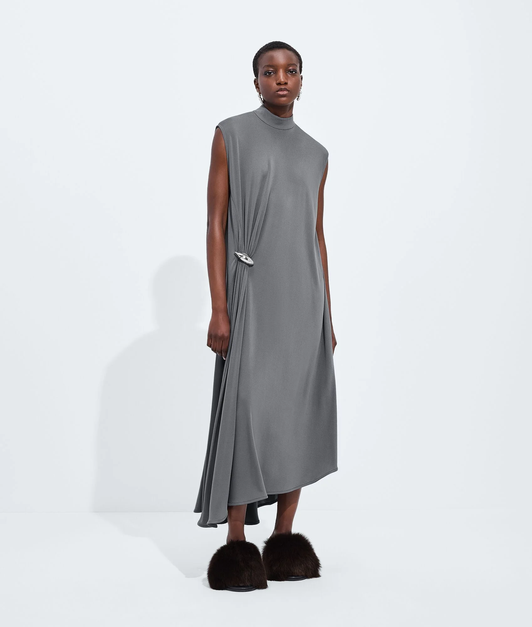 Crepe Viscose Jersey Dress - 1