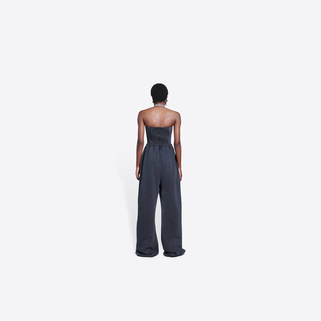 Women's Baggy Pants in Black - 3